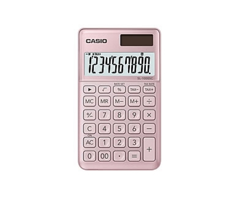 CASIO 卡西歐 時尚棉花糖 攜帶型計算機(SL-1000SC-PK)