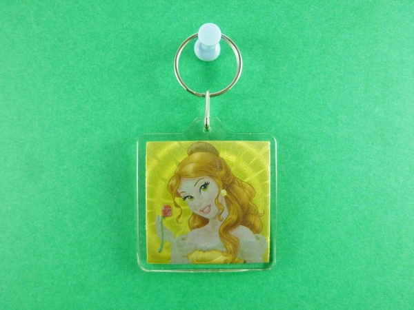【震撼精品百貨】公主 系列Princess~立體造型鑰匙圈-貝兒圖案 product thumbnail 2