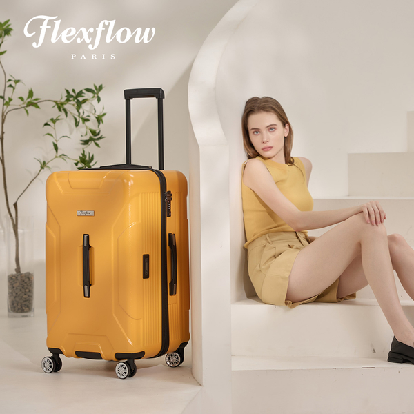Flexflow 大黃蜂黃 29型 特務箱 智能測重 防爆拉鍊旅行箱 南特系列 29型行李箱【官方直營】 product thumbnail 5