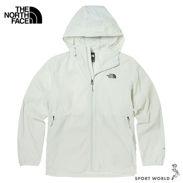 The North Face 北面 男連帽風衣外套 防曬 吸濕 排汗 淺綠【運動世界】NF0A7WAN9B8