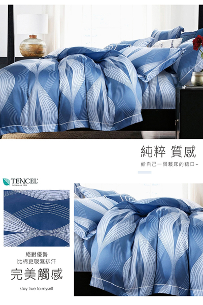 BELLE VIE 100%純天絲 雙人床包鋪棉兩用被四件組 (5x6.2呎) 波特利 product thumbnail 2