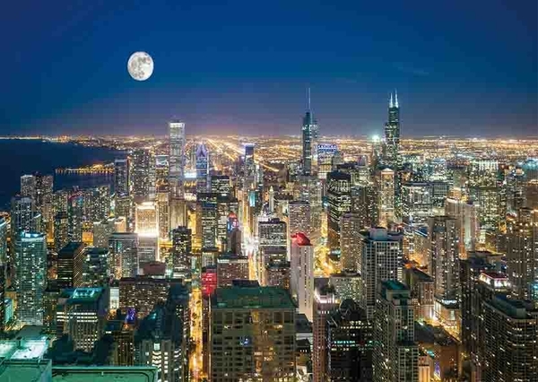 芝加哥夜景壁畫mit壁畫門市使用8167 壁紙屋本舖 Yahoo奇摩超級商城