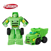 Hasbro-變形金剛救援金剛基本變形人物組-巨石建築機器人綠色