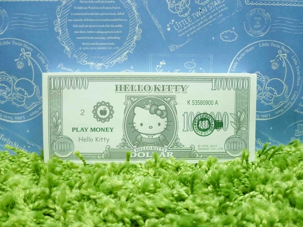 【震撼精品百貨】Hello Kitty 凱蒂貓~造型便條紙-錢圖案【共1款】