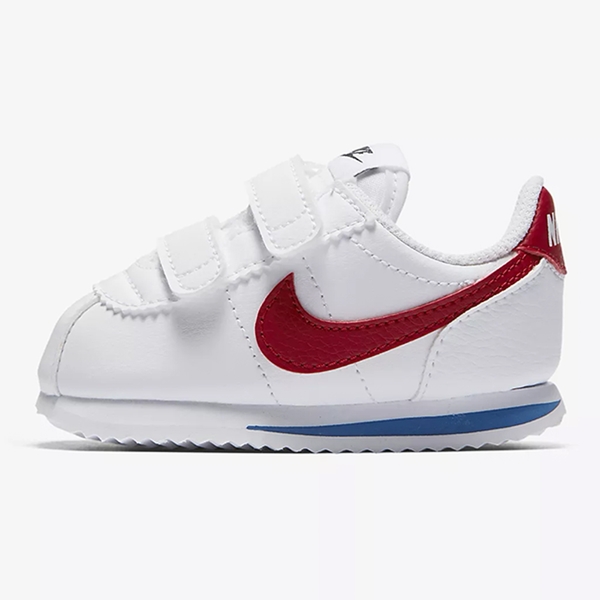 【現貨】NIKE CORTEZ BASIC SL TD 童鞋 小童 休閒 阿甘 皮革 魔鬼氈 白藍紅【運動世界】904769-103 product thumbnail 2