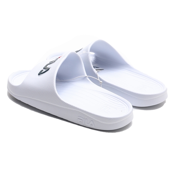 FILA (偏小建議大半號) 白 藍紅 LOGO 防水 拖鞋 (布魯克林) 4S355Q113 product thumbnail 4