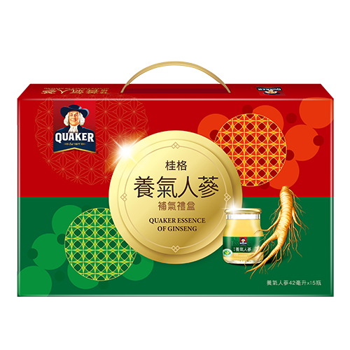 桂格養氣人蔘禮盒(42MLx15瓶)【三入組】【愛買】 product thumbnail 2