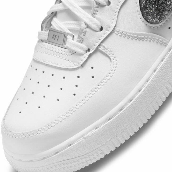 NIKE 休閒鞋Air Force 1 LV8 GS 女鞋 經典款亮粉立體logo 皮革 白黑 DC9651100 【KAORACER】 product thumbnail 5