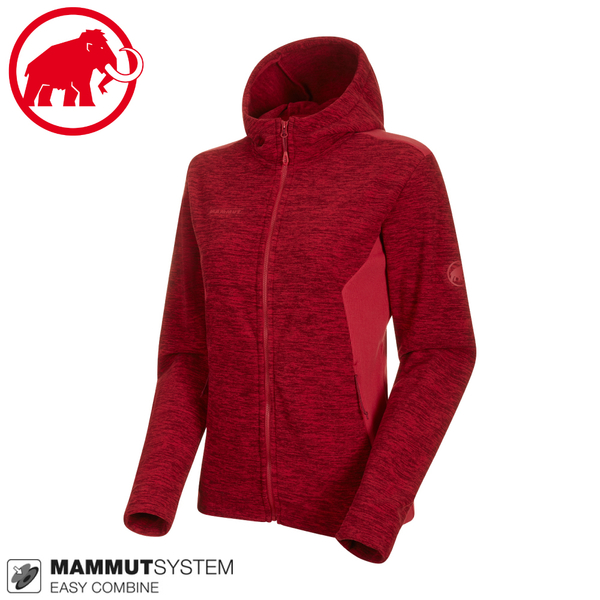 【MAMMUT 女 Yadkin Hooded 連帽外套《速克達》】1014-01310/中層運動夾克/彈性透氣保暖