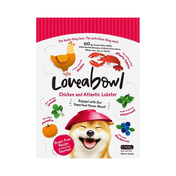 寵物家族-Loveabowl囍碗-無穀天然糧-全齡犬-雞肉&大西洋龍蝦1.4KG