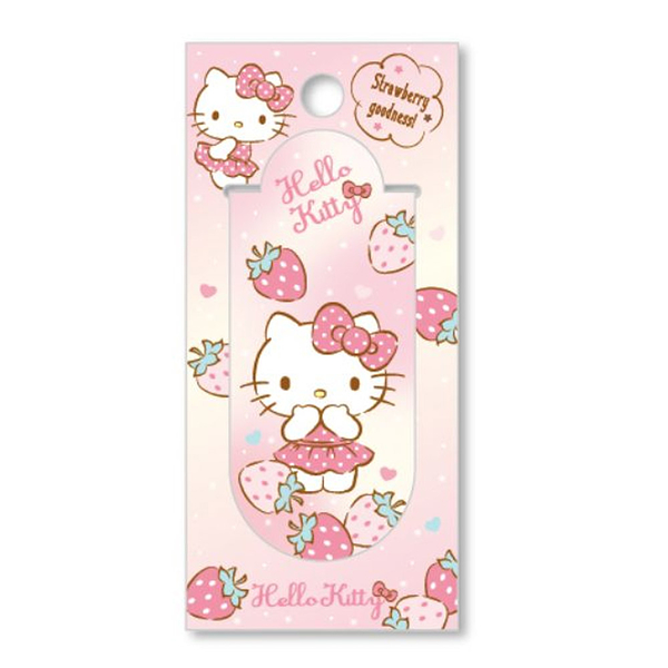 Sanrio三麗鷗 磁性書籤1入-Hello Kitty凱蒂貓粉