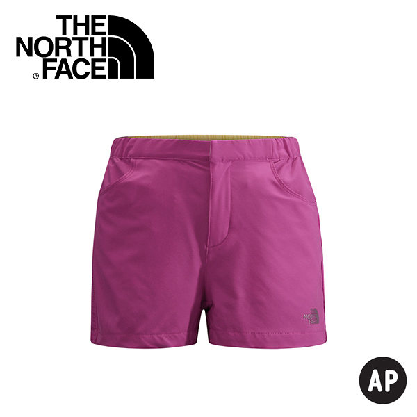 【The North Face 女 SCafe短褲 覆盆子玫瑰】 NF00CZR4/短褲/休閒短褲