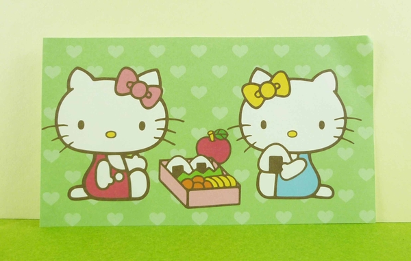 【震撼精品百貨】Hello Kitty 凱蒂貓~卡片-壽司綠