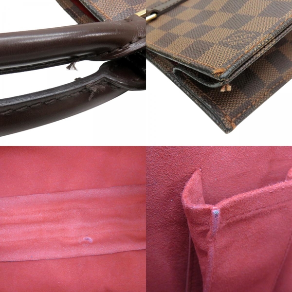 【二手名牌BRAND OFF】LOUIS VUITTON LV 路易威登 棋盤格 PVC塗層帆布 Sac Plat 手提包 N51140 product thumbnail 10