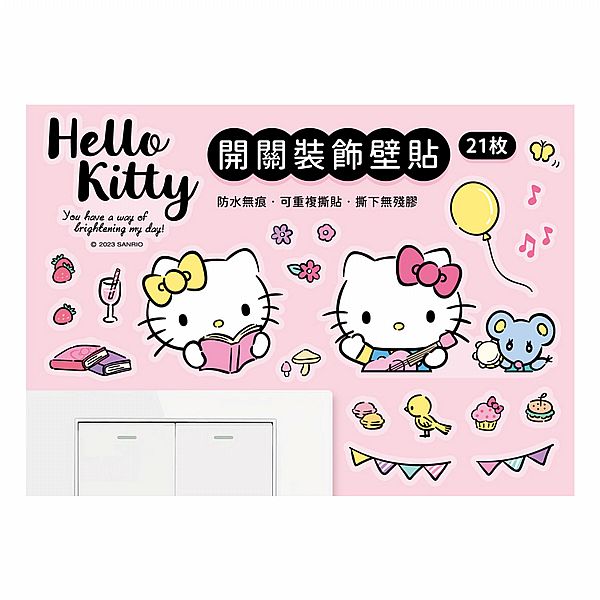 御衣坊 Hello Kitty開關裝飾壁貼(21枚)【小三美日】 DS019846 product thumbnail 2