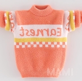 女童水貂絨毛衣冬季新款加厚韓版中大童兒童裝洋氣加絨打底衫