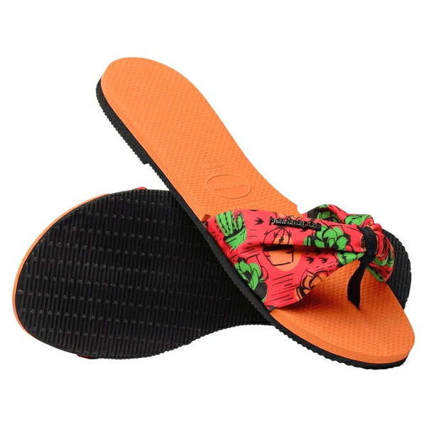 havaianas 哈瓦士 巴西人字拖 女款 You St Tropez Cacti 橘底仙人掌 拖鞋 夾腳拖【南風百貨】 product thumbnail 2