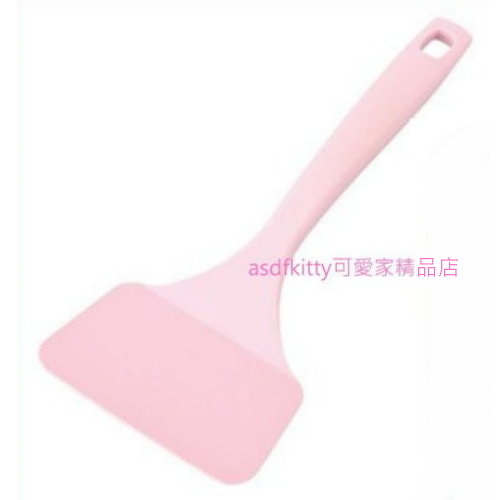asdfkitty*日本製 下村 粉紅色中型鍋鏟-玉子燒.煎餅.蛋捲.鍋貼都可用