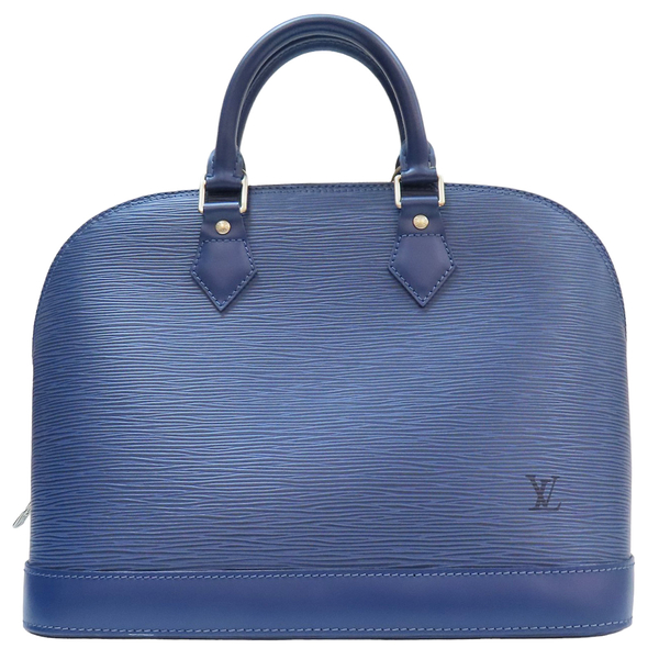 【二手名牌BRAND OFF】LOUIS VUITTON LV 路易威登 藍色 Epi水波紋 Alma 手提包 M5214G