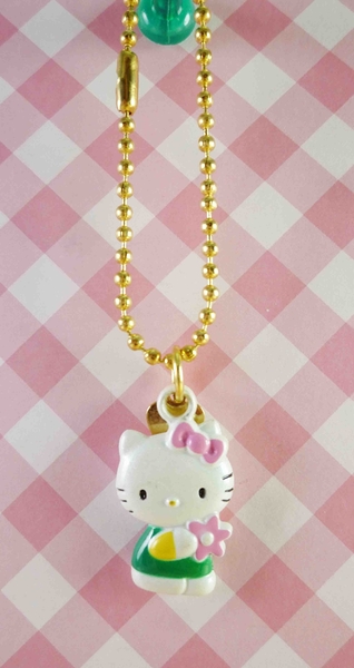 【震撼精品百貨】Hello Kitty 凱蒂貓~KITTY鑰匙圈-立體拿花