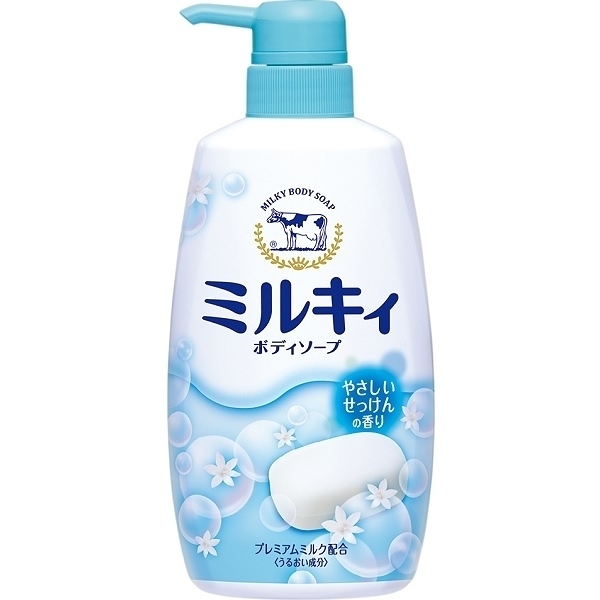 牛乳石鹼 牛乳精華沐浴乳 清新皂香550ml