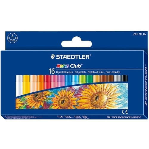 STAEDTLER 施德樓 MS241-NC16 快樂學園安全粉蠟筆16色