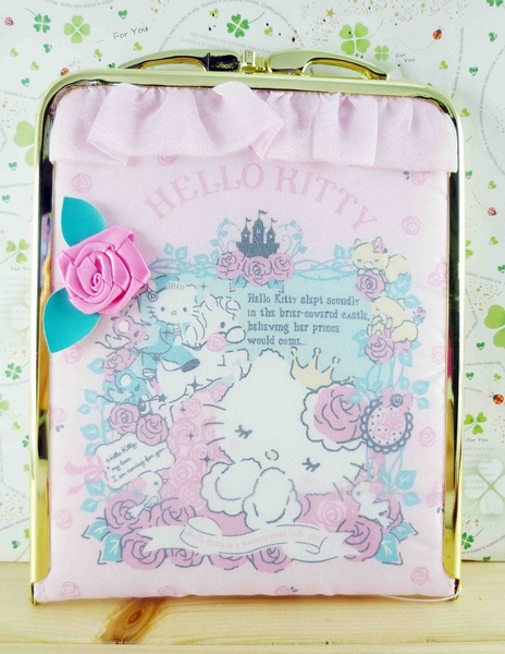 【震撼精品百貨】Hello Kitty 凱蒂貓-HELLO KITTY摺鏡-粉童話