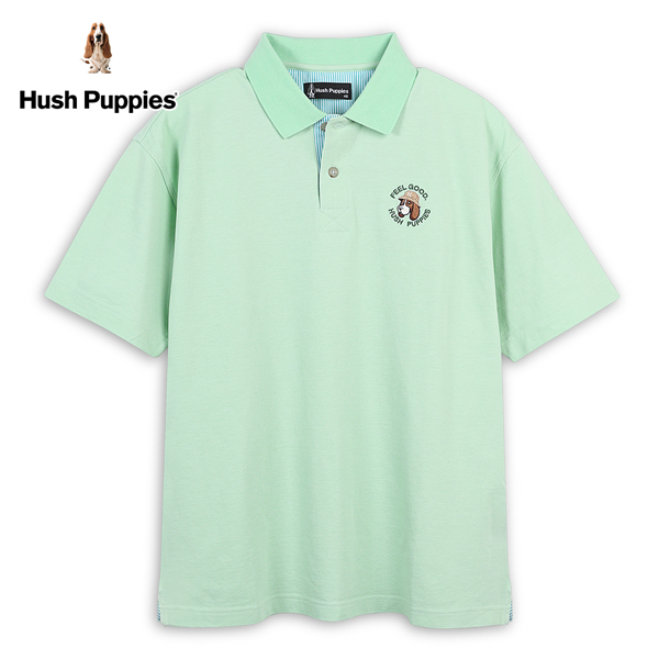 Hush Puppies POLO衫 男裝趣味FEEL GOOD 漁夫帽狗落肩POLO衫 product thumbnail 4