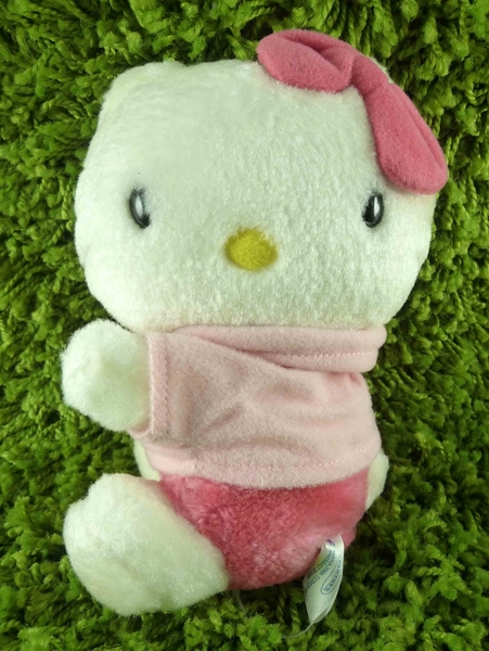 【震撼精品百貨】Hello Kitty 凱蒂貓~KITTY絨毛娃娃-側坐造型