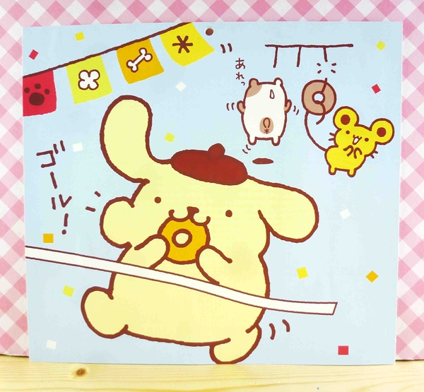 【震撼精品百貨】Pom Pom Purin 布丁狗~布丁狗卡片-藍甜甜圈