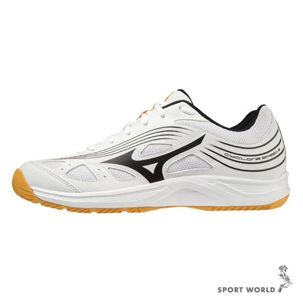 Mizuno 美津濃 男鞋 女鞋 排球鞋 CYCLONE SPEED 3 輕量 避震 白黑【運動世界】V1GA218013