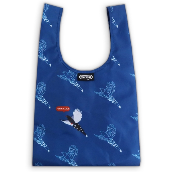﹝三代﹞murmur 台灣藍鵲 便當袋 摺疊購物袋 購物袋 手提袋 隨身購物袋