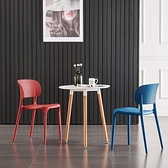 【新品推薦】北歐塑料椅子成人靠背椅家用簡約餐椅洽談培訓椅書桌椅鏤空膠椅子