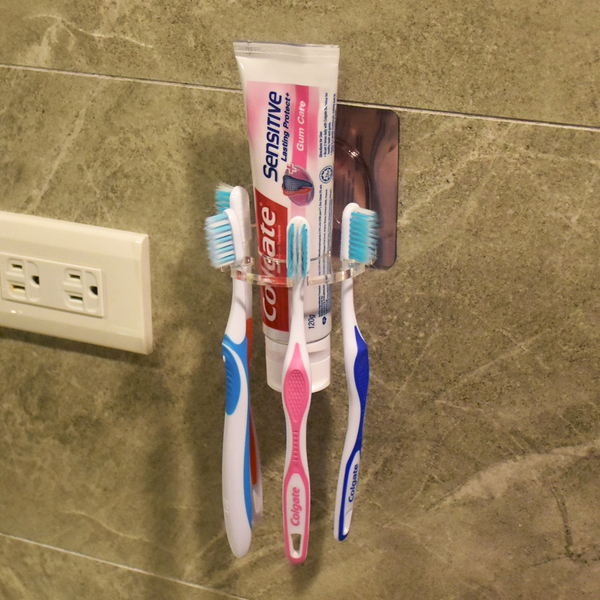 牙刷架 牙膏架 無痕掛勾 易立家生活館 舒適家企業社