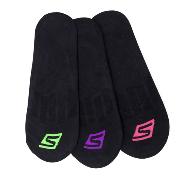Skechers Sock [S101585-001] 女襪 船型襪 隱形襪 透氣 舒適 薄款 3入 22-25cm