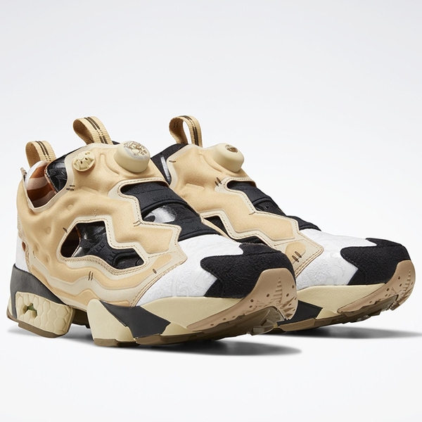 REEBOK KUNG FU PANDA X INSTAPUMP FURY 男鞋 女鞋 聯名 功夫熊貓 休閒 充氣 卡其 黑 白【運動世界】GZ8632 product thumbnail 2