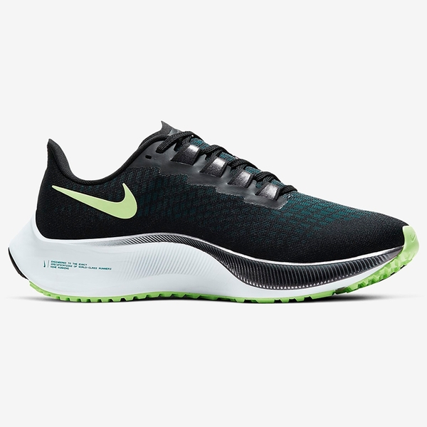 【現貨】NIKE AIR ZOOM PEGASUS 37 女鞋 慢跑 氣墊 網布 透氣 黑 綠【運動世界】BQ9647-001 product thumbnail 2