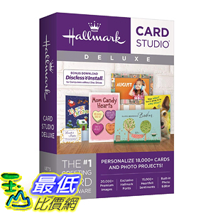 [7美國直購] 2018 amazon 亞馬遜暢銷軟體 Hallmark Card Studio Deluxe 2018