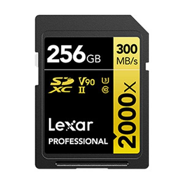 Lexar 雷克沙 Professional 2000x SDXC UHS-II 256G記憶卡 GOLD 系列