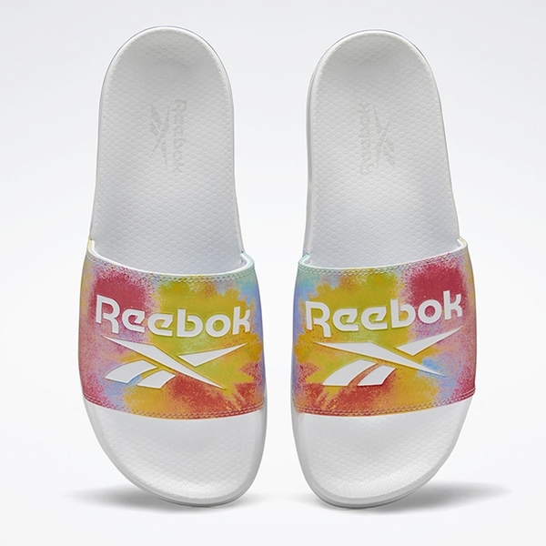 REEBOK CLASSIC SLIDE 男鞋 女鞋 拖鞋 休閒 潑墨 彩色 白色【運動世界】FY5353