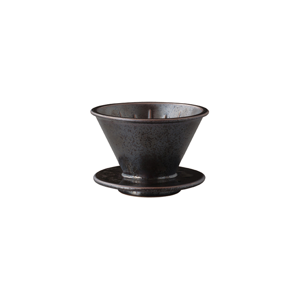 日本KINTO SCS鑄職人陶瓷濾杯2杯-金屬黑《WUZ屋子》日本 KINTO 濾杯 咖啡濾杯 咖啡