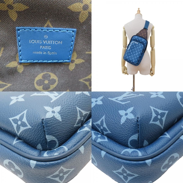 【二手名牌BRAND OFF】LOUIS VUITTON LV 路易威登 藍色 原花 PVC塗層帆布 Avenue MM 單肩包 M23782 product thumbnail 9