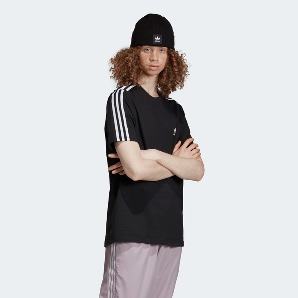 ADIDAS ORIGINALS TECH TEE 男裝 短袖 休閒 慢跑 純棉 基本款 舒適 黑【運動世界】ED6116 product thumbnail 5