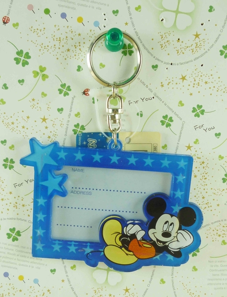 【震撼精品百貨】Micky Mouse_米奇/米妮 ~鑰匙圈-相框藍