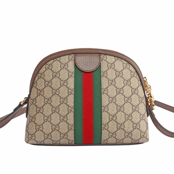 【GUCCI】GG Ophidia Supreme綠紅綠貝殼包(蔡依林款) 499621-K05NG-8745