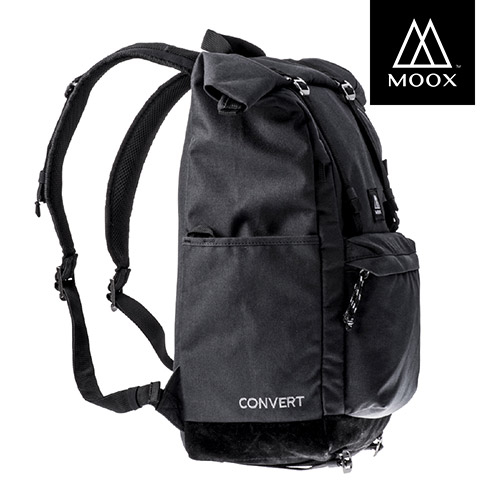 【澳洲穆克斯MOOX】 A3BB CONVERT 多功能防潑水探險後背包(15.6"/12") 雙層筆電包 深夜黑 product thumbnail 4