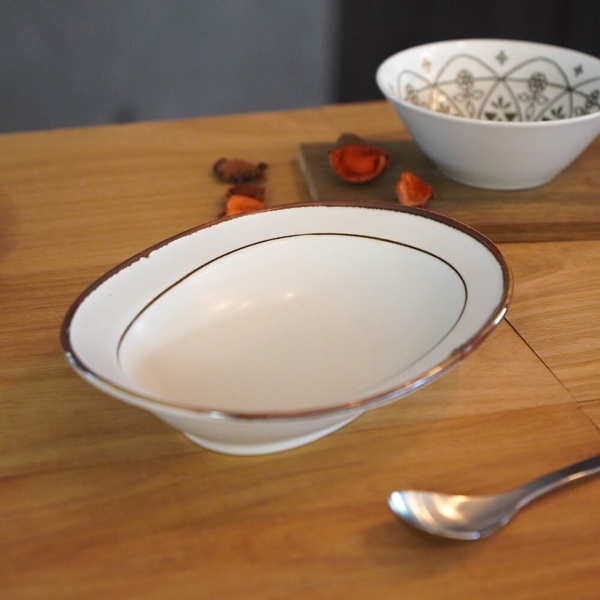 日本製 陶瓷盤 橢圓餐盤 餐盤 咖哩盤 盤子 盤 日式餐盤 日式碗盤 碗盤器皿 甜點盤 點心盤 product thumbnail 4