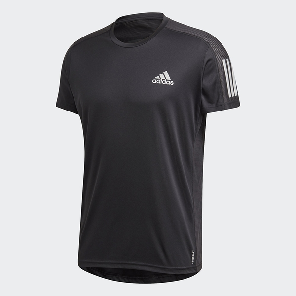 ADIDAS OWN THE RUN TEE 男裝 短袖 慢跑 訓練 透氣 反光細節 黑【運動世界】FS9799