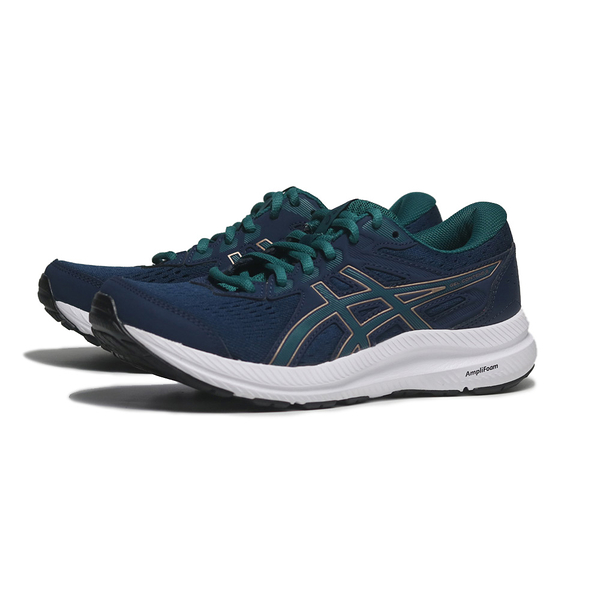 ASICS 慢跑鞋 GEL-CONTEND 8 藍綠 輕量 運動 女 1012B320413