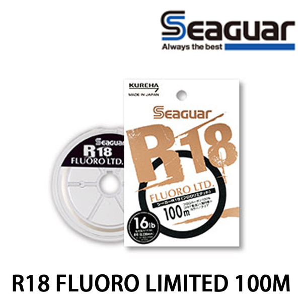 漁拓釣具 SEAGUAR R18 FLUORO LIMITED 100M #8LB - #12LB [碳纖線]